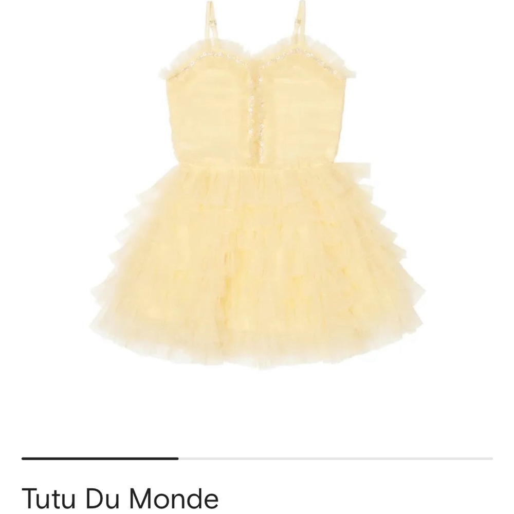 Tutu Du Monde Yellow Tulle Dress